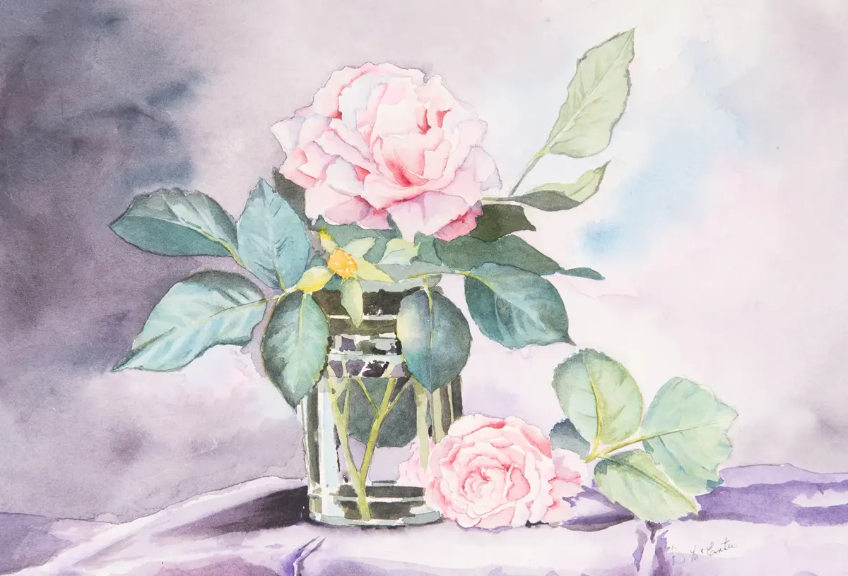 It Only Needs A Simple Jar Watercolour By Diane McEntee It Only Needs A Simple Jar Watercolour By Diane McEntee