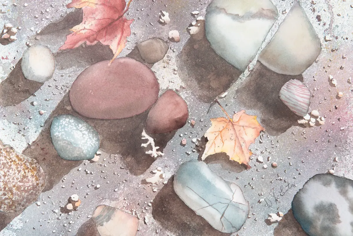 Rocks And Sand Watercolour By Diane McEntee Rocks And Sand Watercolour By Diane McEntee